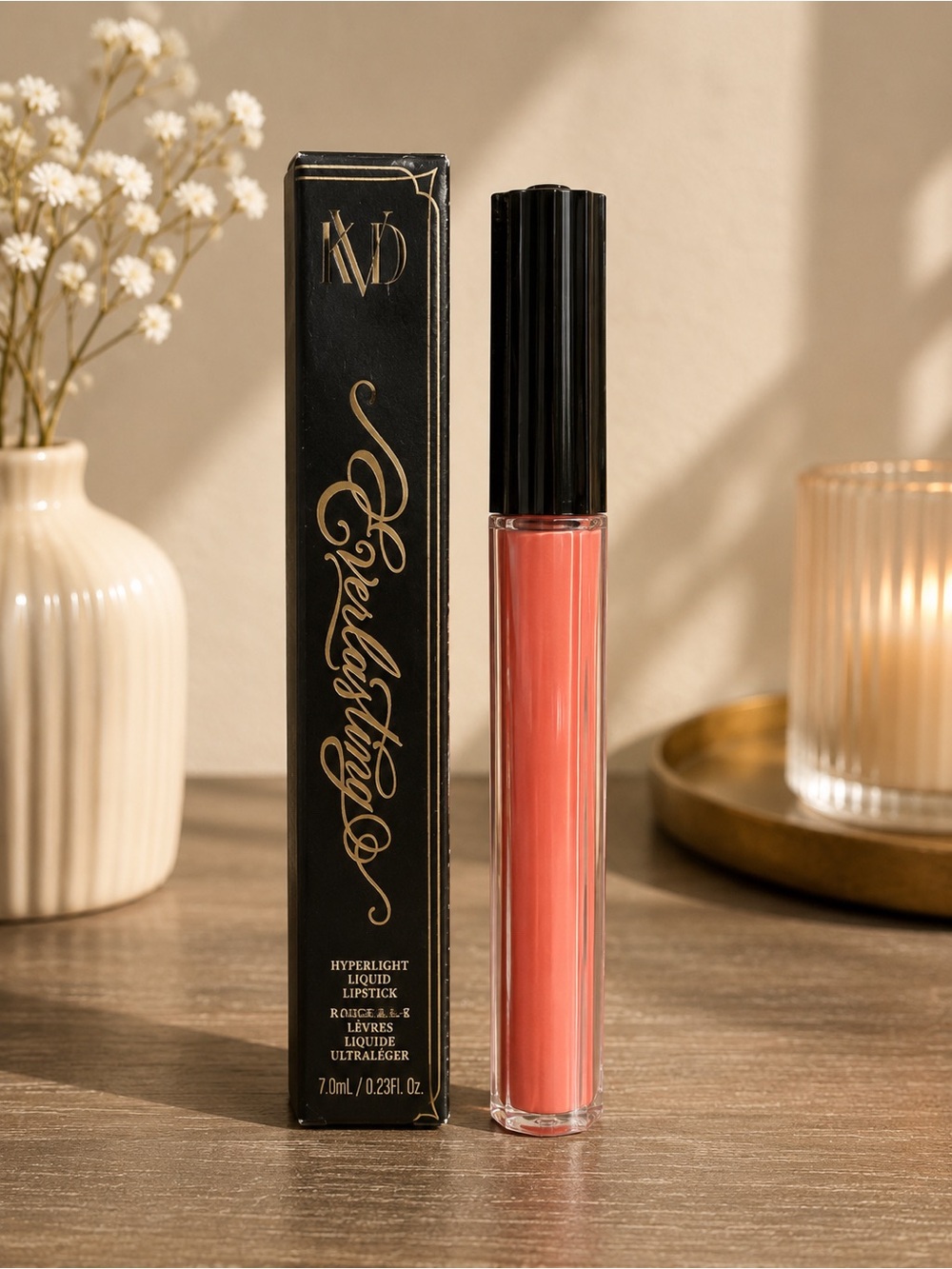 Everlasting Hyperlight Liquid Lipstick — Coral Peach